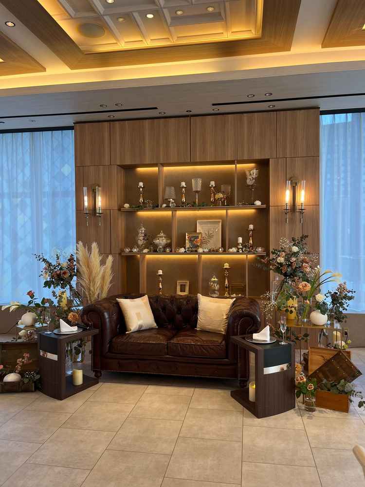 披露宴会場のソファ