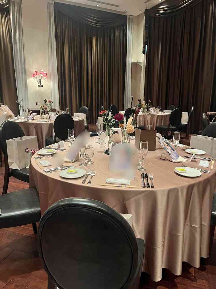 テーブルの装飾