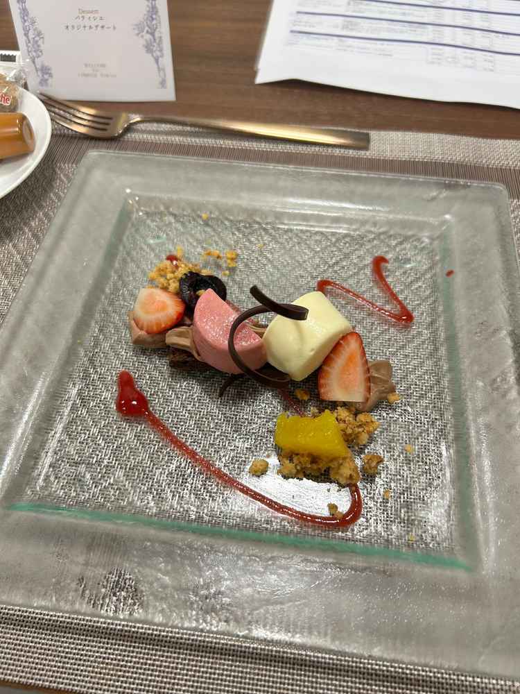 試食のデザートです