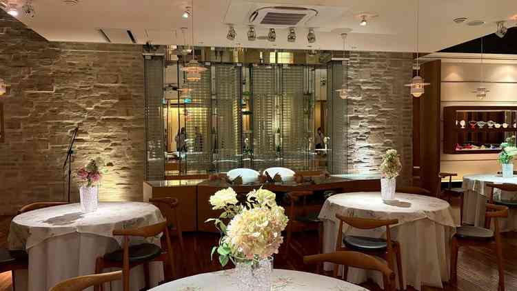 披露宴会場の写真。