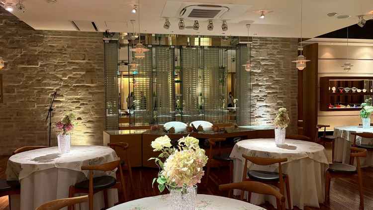 披露宴会場の写真。