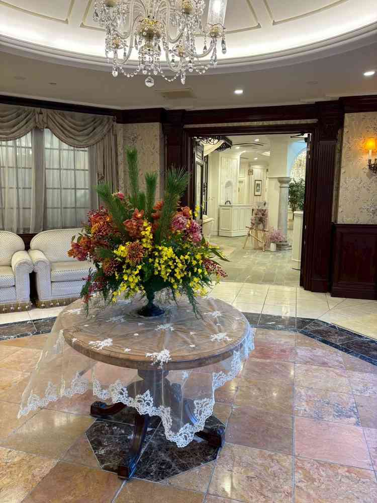 エントラスからすごく花の良い香りがしました！