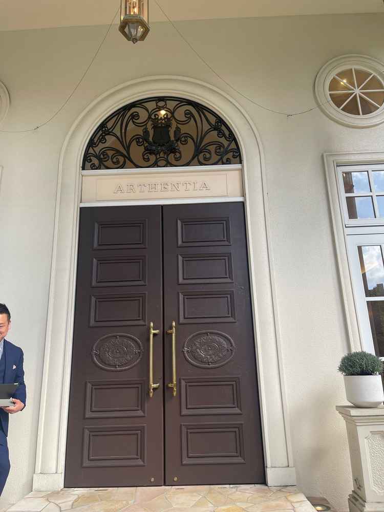 結婚式場の入り口