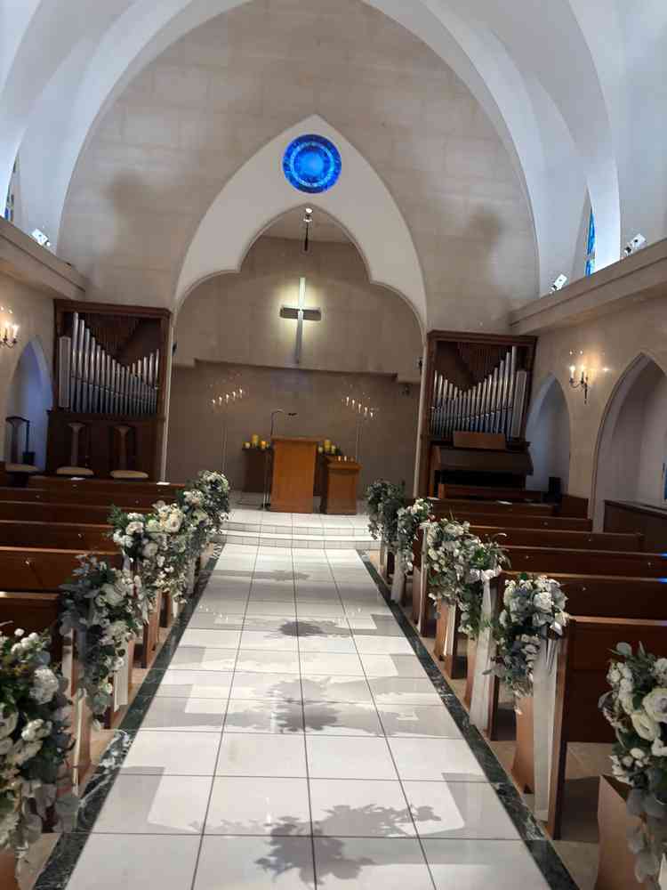 挙式場の写真です。とてもクラシカルで良かったです