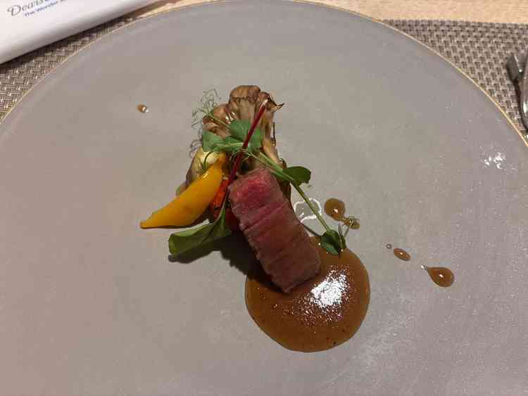 試食で出てきたメイン料理。とても美味しかったです。