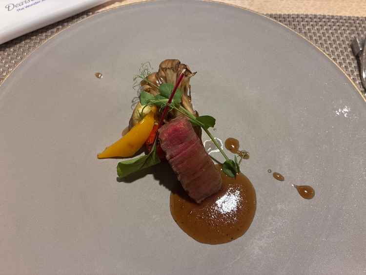 試食で出てきたメイン料理。とても美味しかったです。