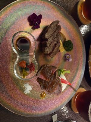 試食プレート。苦手な食べ物を配慮してもらえ、料理も箸のみでも食べやすくとても美味しかったです。