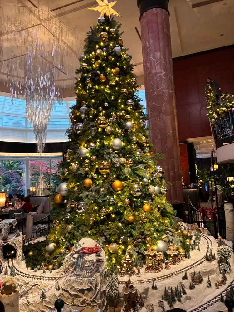 クリスマスツリーがお出迎え