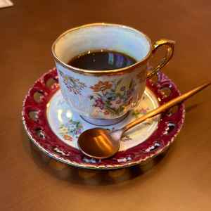 見学時のドリンクの食器。ドツボの食器だった。オシャレな喫茶店にきた気分になれる。