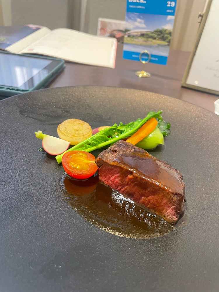 試食会で頂いた牛肉。