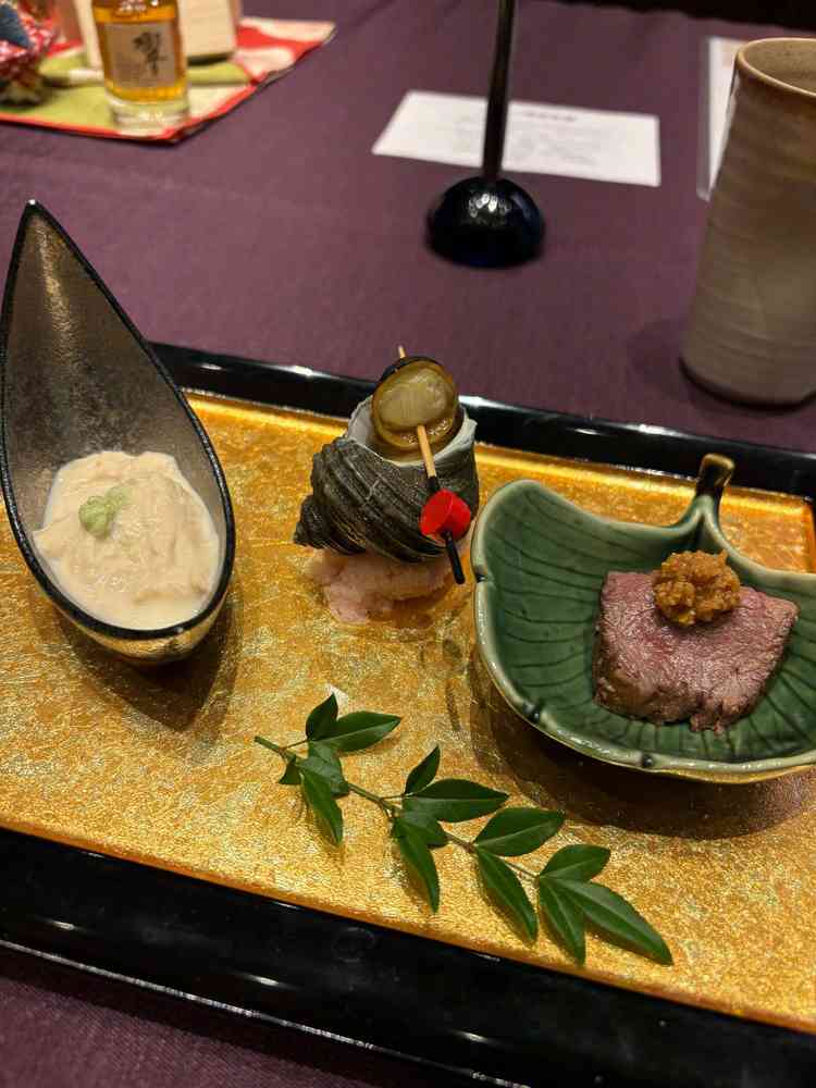 試食で頂いた先付の盛り合わせ