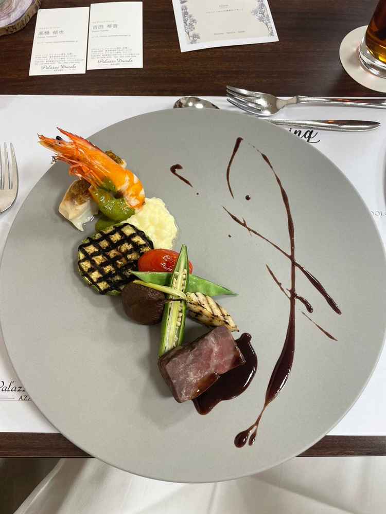 お料理は和と洋が融合したお料理とのことでした。