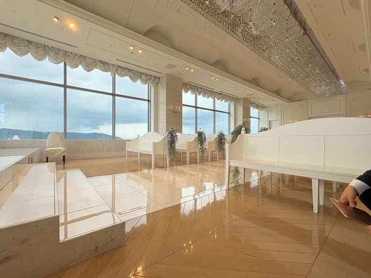 挙式会場の観客席の感じ