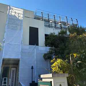 リニューアル中のエントランス。リゾート風な感じになるらしい。