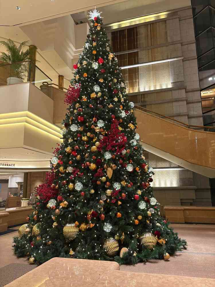11月中ばからはロビーや各所にクリスマスアイテムが置かれていてシーズン感もあり良かったです。