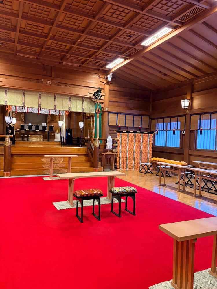 明治神宮にある奉賽殿。こちらで神前式を行うそう。