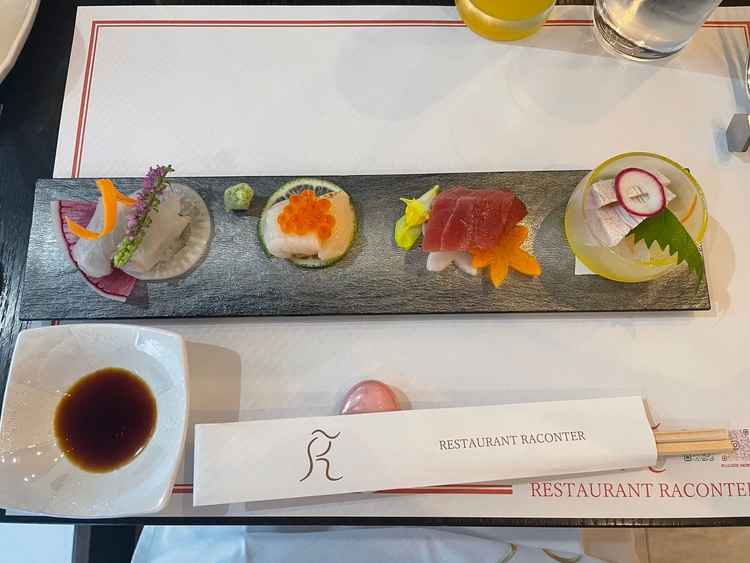 料理　和洋折衷　刺身