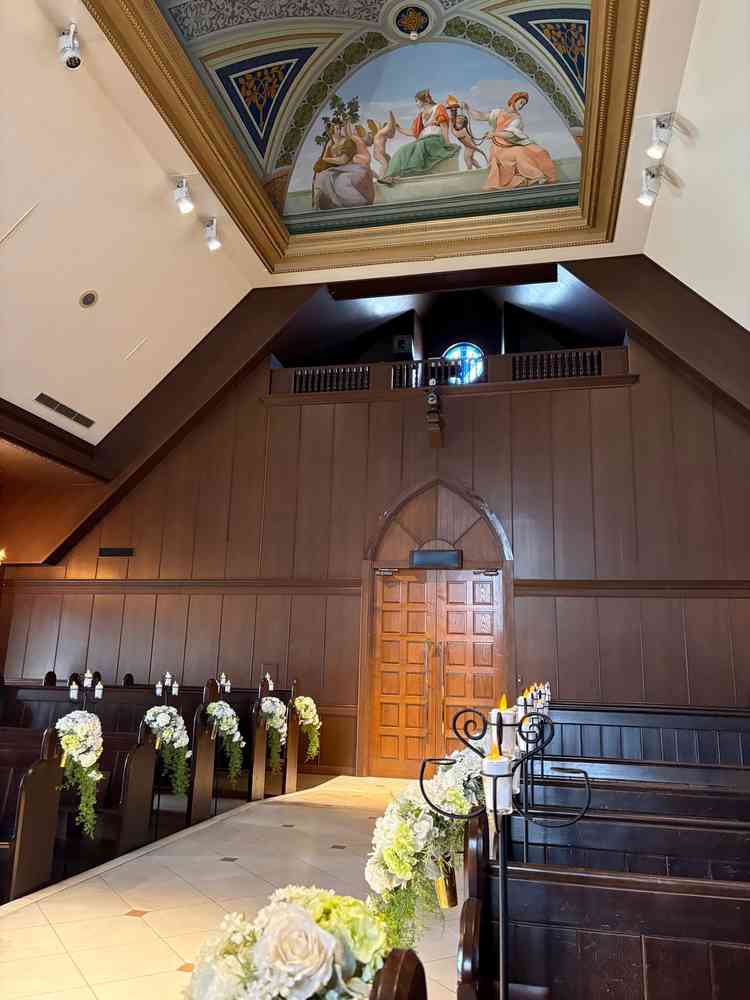 チャペルの中から撮った写真。