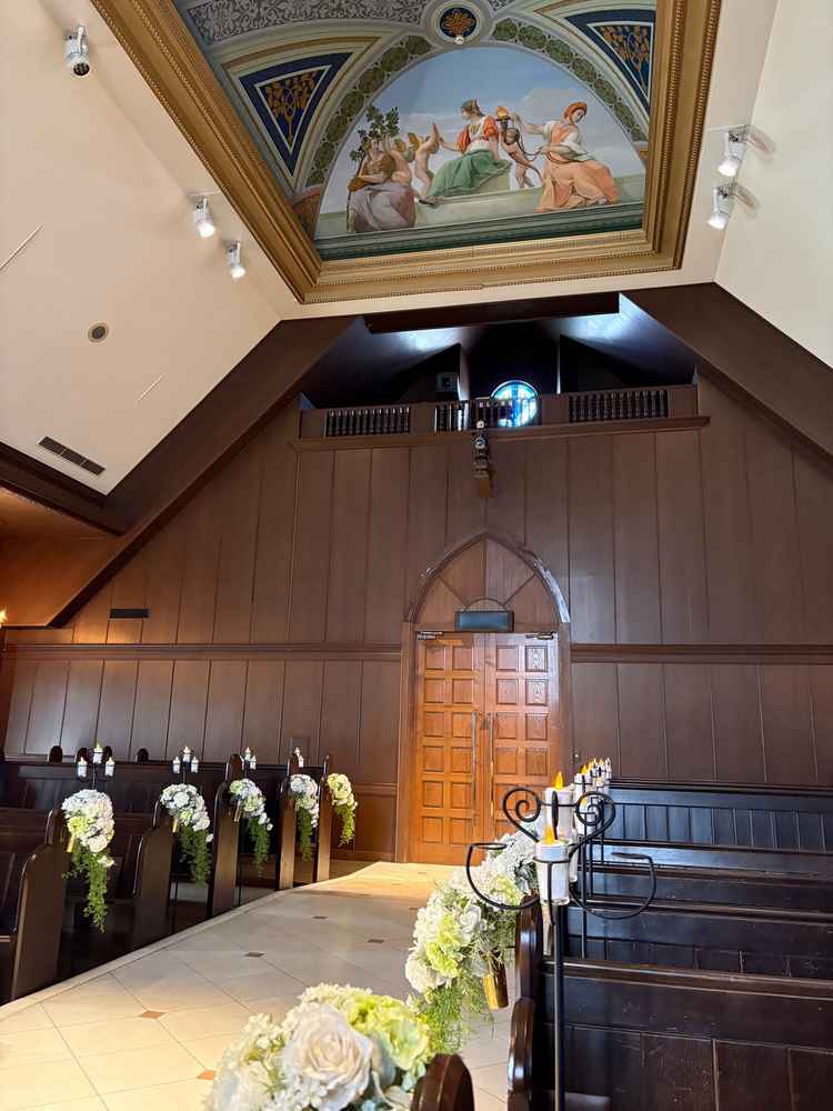 チャペルの中から撮った写真。