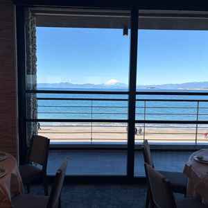 披露宴会場から見える富士山