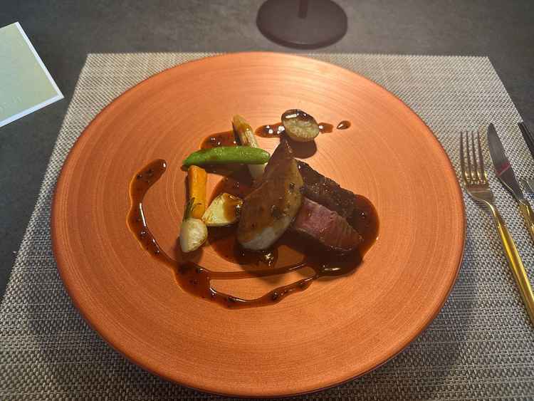 試食で出していただいた料理。味には絶対的な自信があるとおっしゃっていました。とても美味しかったです。