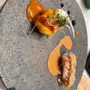 エビのフリットとお魚もパリパリでとても美味しかったです！