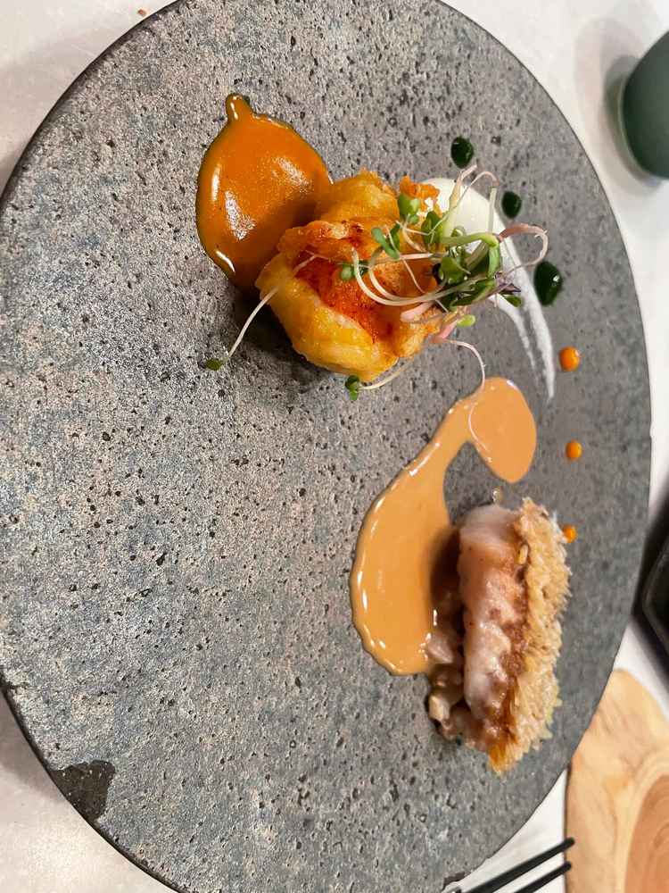 エビのフリットとお魚もパリパリでとても美味しかったです！