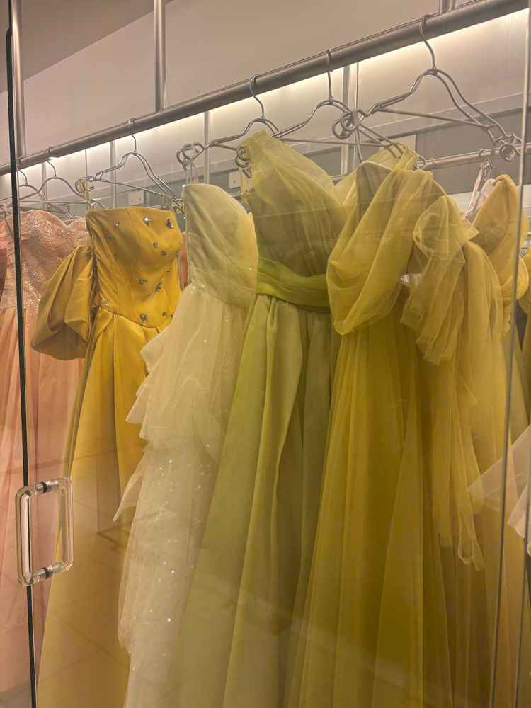 ドレスも見学させていただきました。