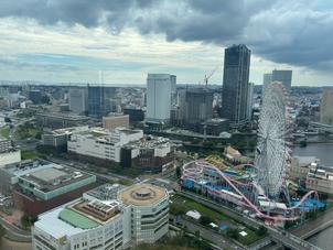 チャペルからの横浜の景色。反対側の海も見れる！