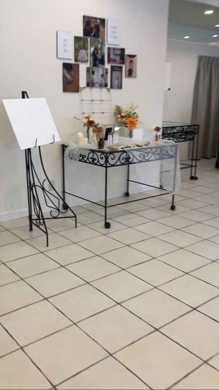 ウェルカムボードのイメージが展示してあり、実際のイメージが沸きました。