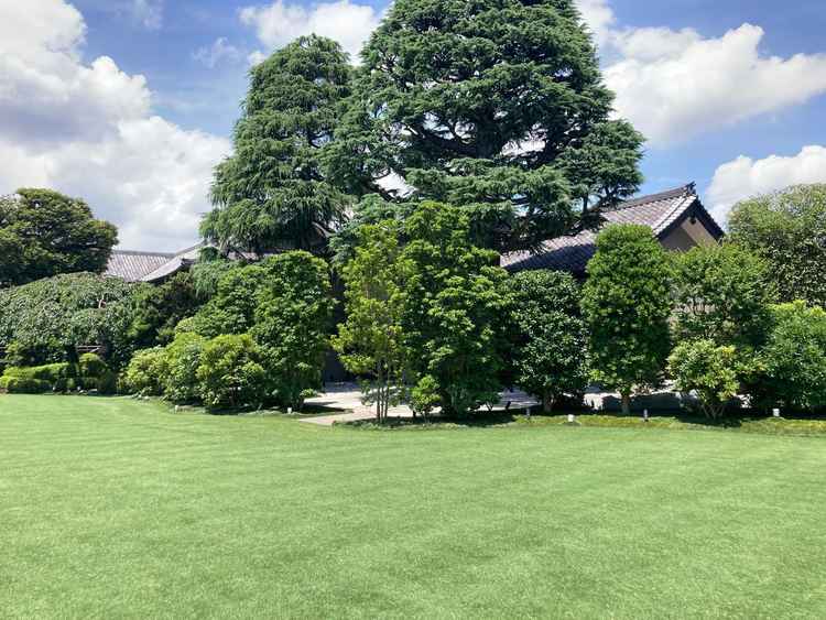 庭園がとても綺麗だった。常緑樹だからどのきせでも青々と綺麗なのも魅力だと思った。