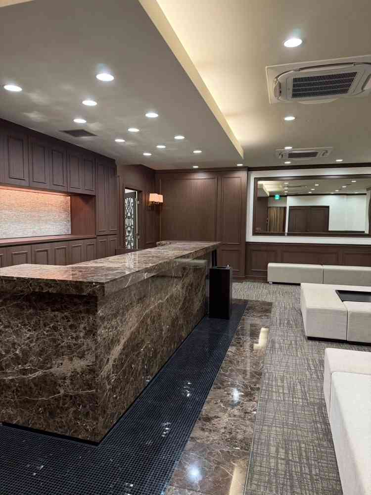 写真などを飾れるスペース兼待ち合い。