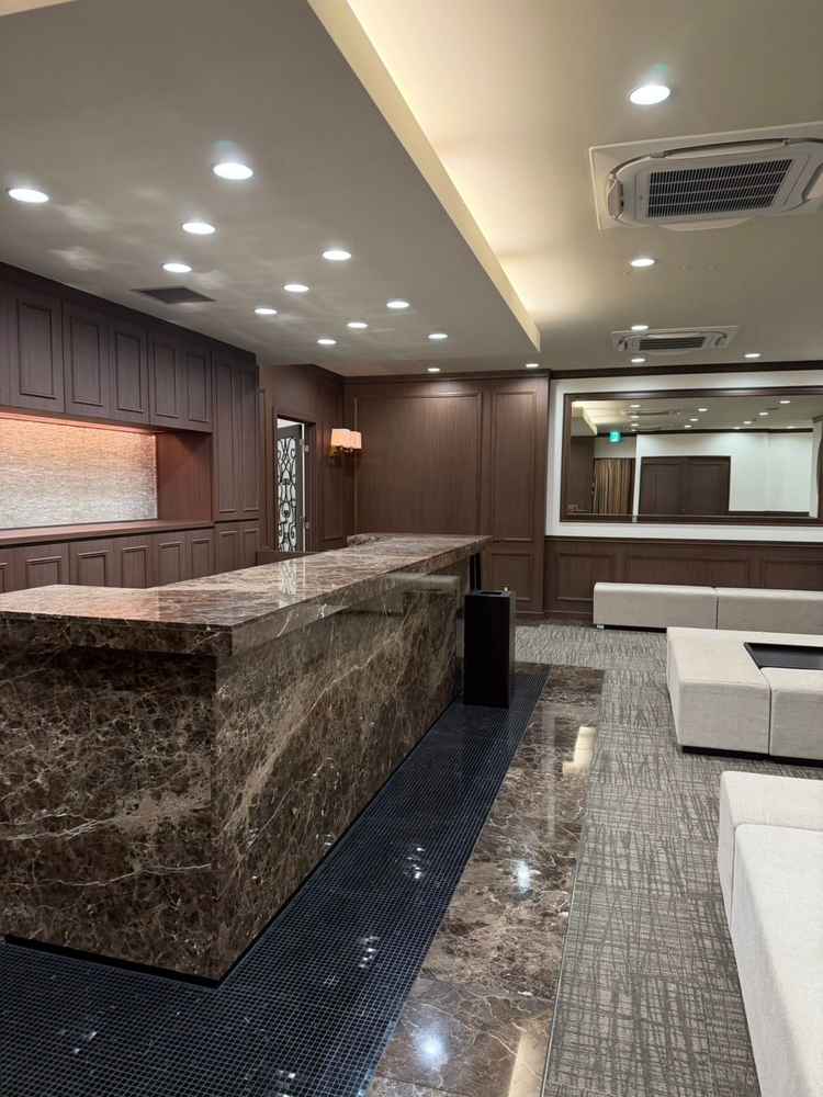 写真などを飾れるスペース兼待ち合い。