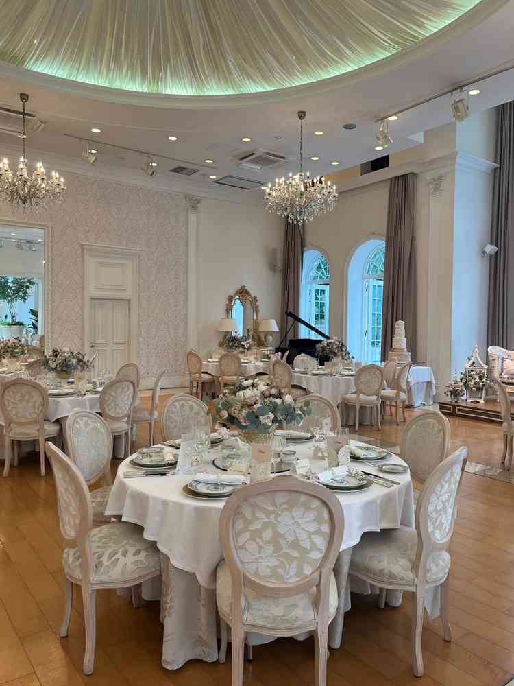 披露宴会場。可愛らしいイメージがお好きな方にぴったりです。