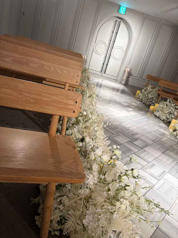 チャペル入り口側を振り返った景色。