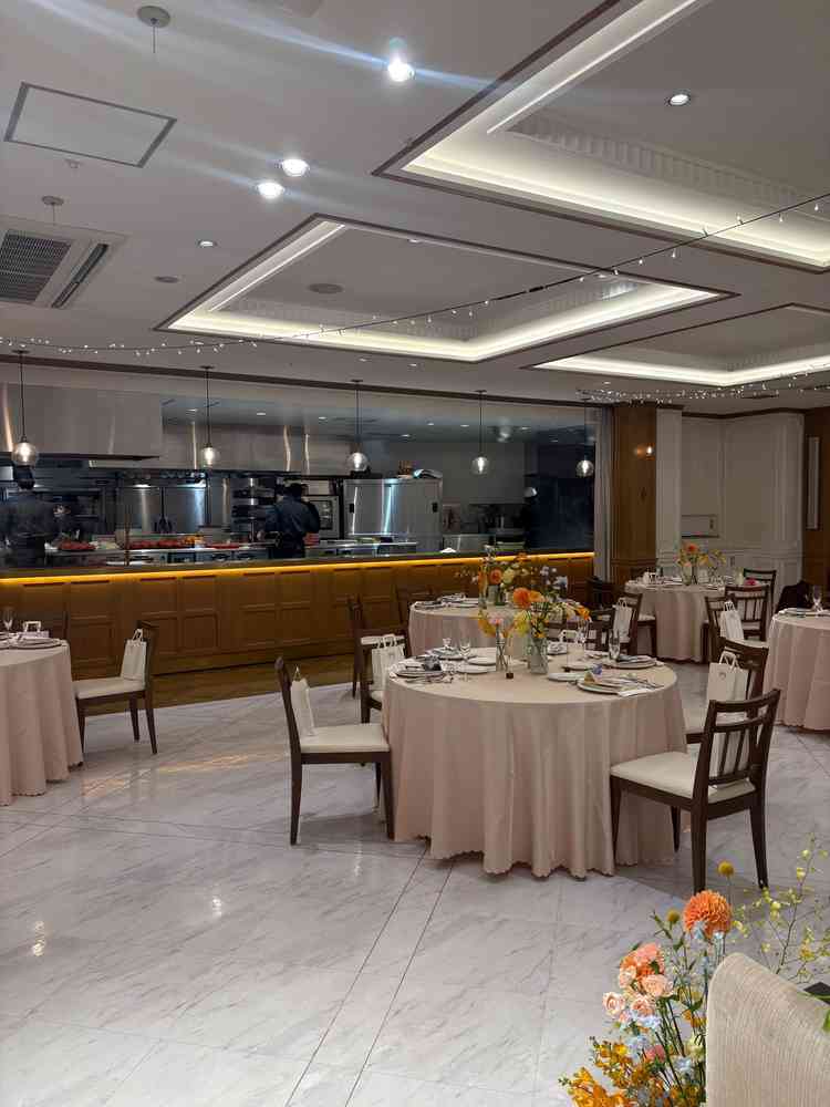 披露宴会場のオープンキッチン