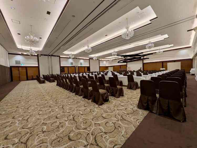 会場の広さがピカイチ。350人希望でしたが、増やすことも可能と言っていただきました。