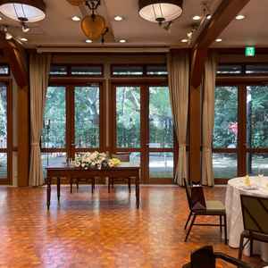 実際に披露宴会場から見た周りの景色