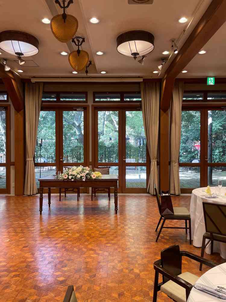 実際に披露宴会場から見た周りの景色