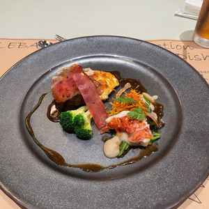 試食の料理
