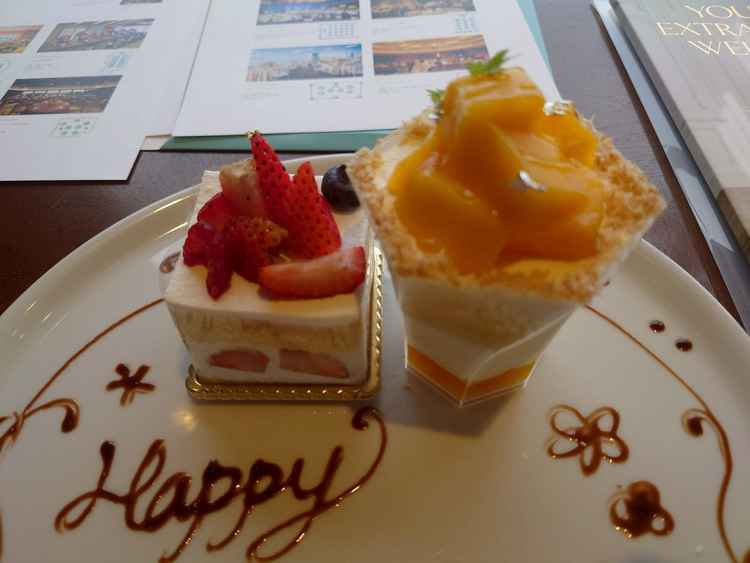 試食のスイーツ