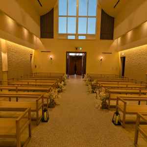 キリスト教式チャペルの内装