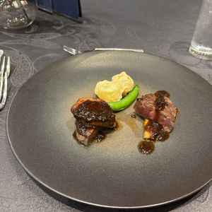 試食でいただいたお肉料理です。とてもおいしかったです