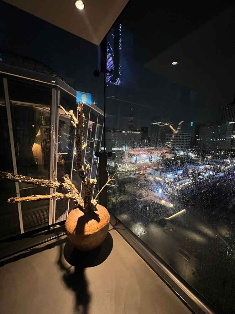 披露宴会場から見える夜景
