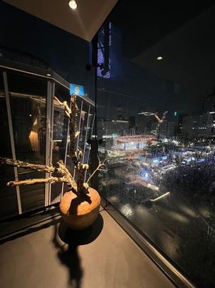 披露宴会場から見える夜景