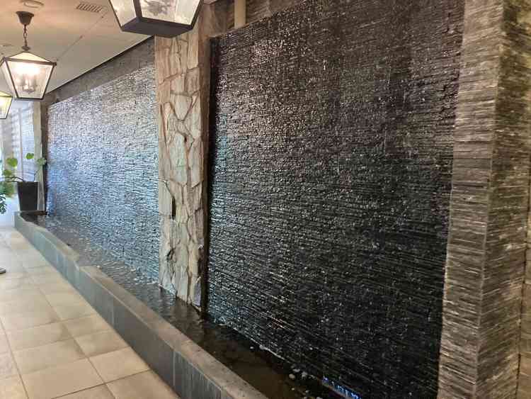 入口直後の雰囲気。自然を感じる空間。