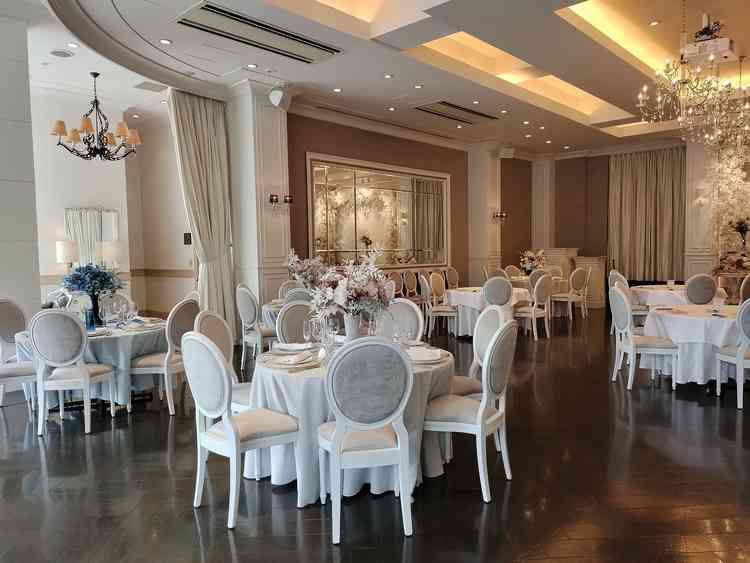 披露宴会場です