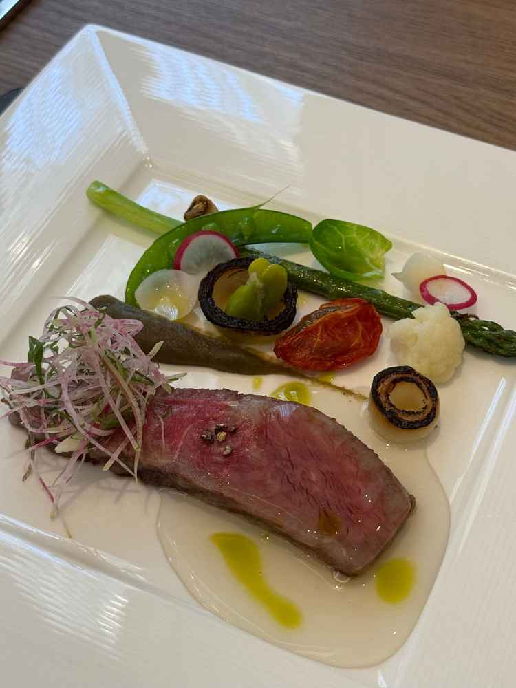 試食のメインの岡山県産黒毛和牛