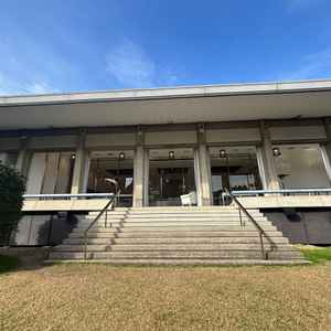 披露宴会場の前の庭