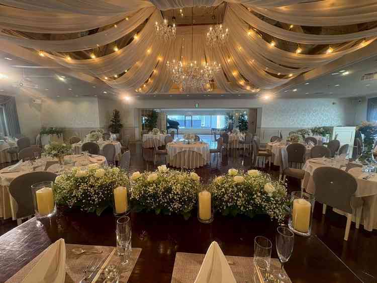 実際に新郎新婦の席に座り景色の見え方など参考になりました。